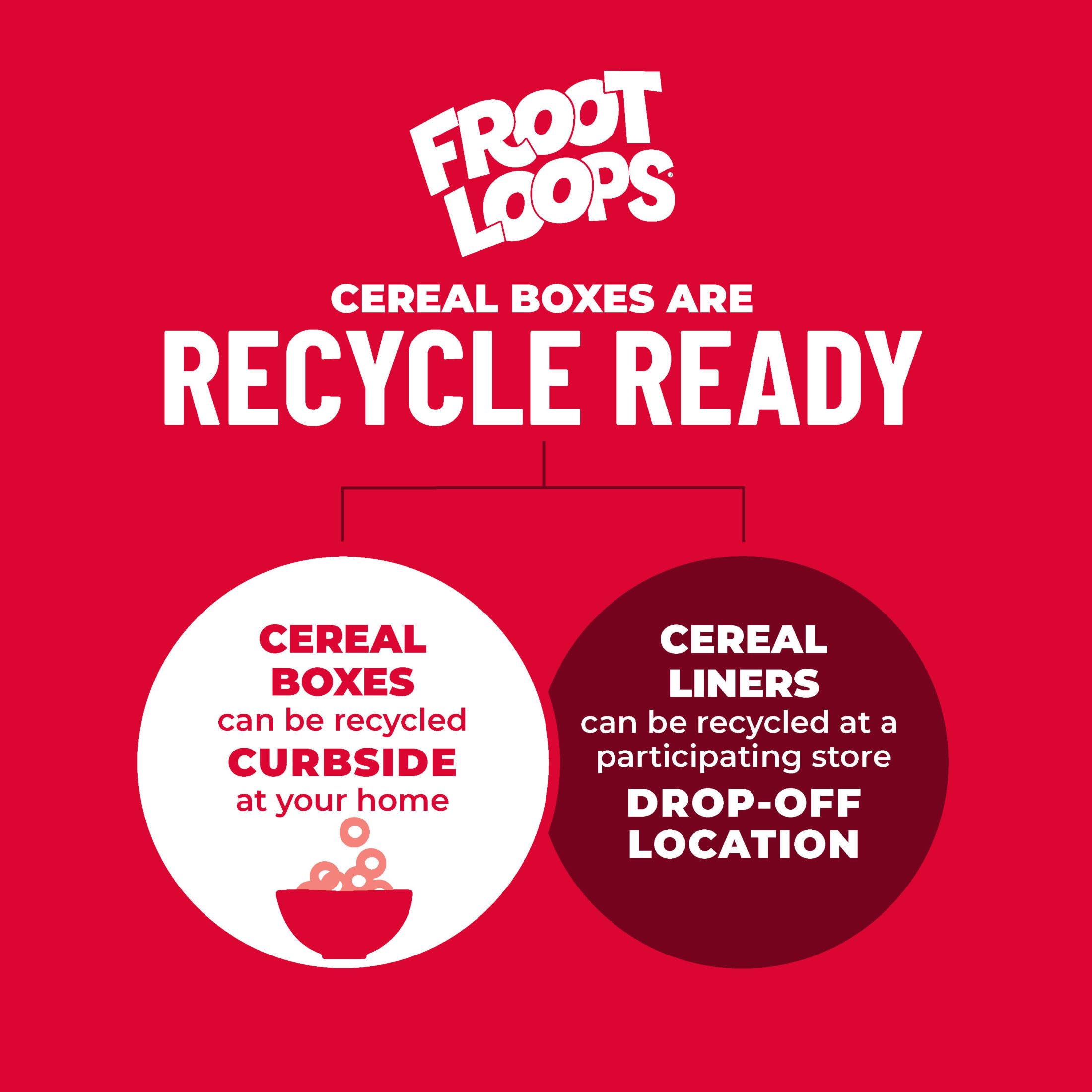 Kellogg's Froot Loops snack pack for office or lunchbox