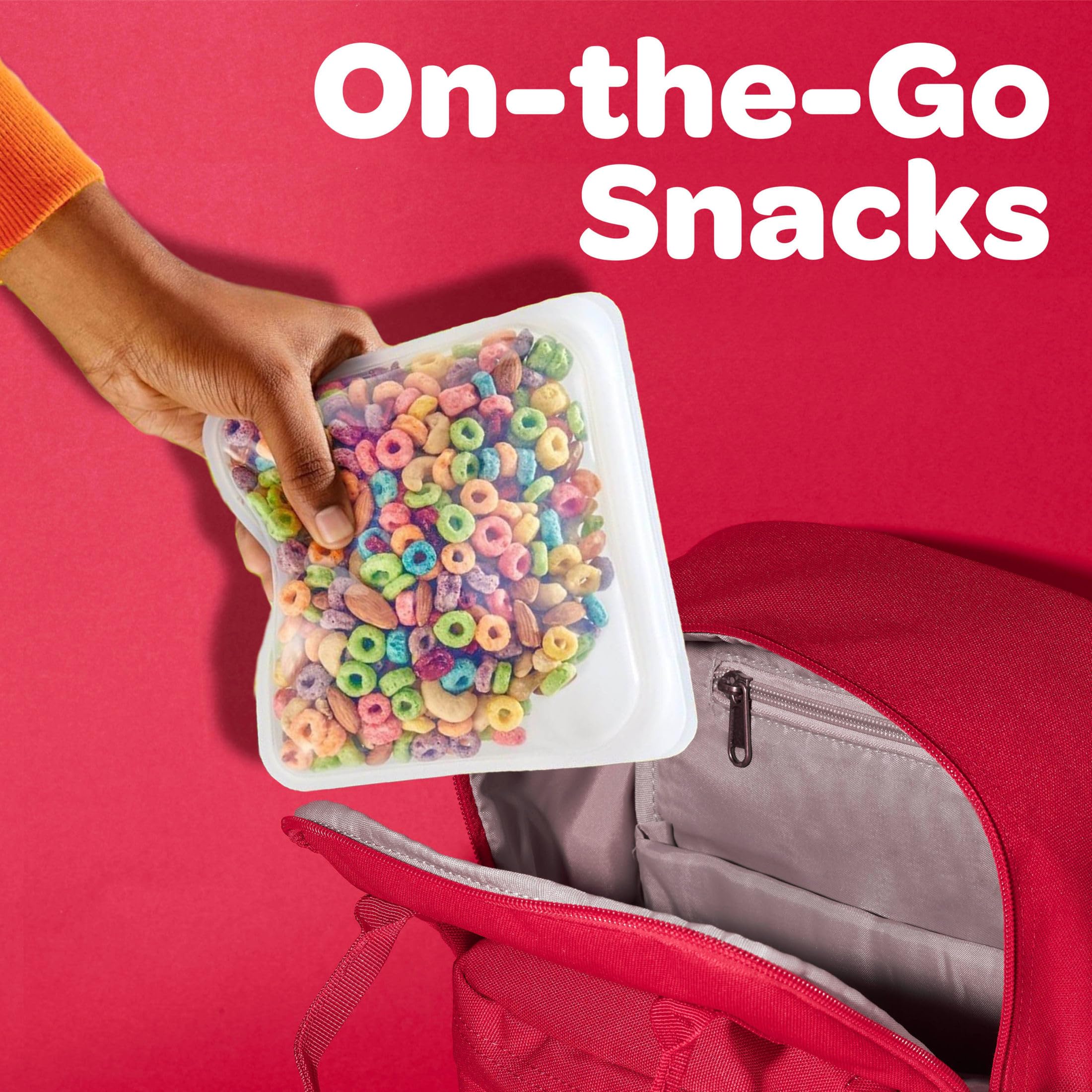 Kellogg's Froot Loops spoonful in a bowl during breakfast