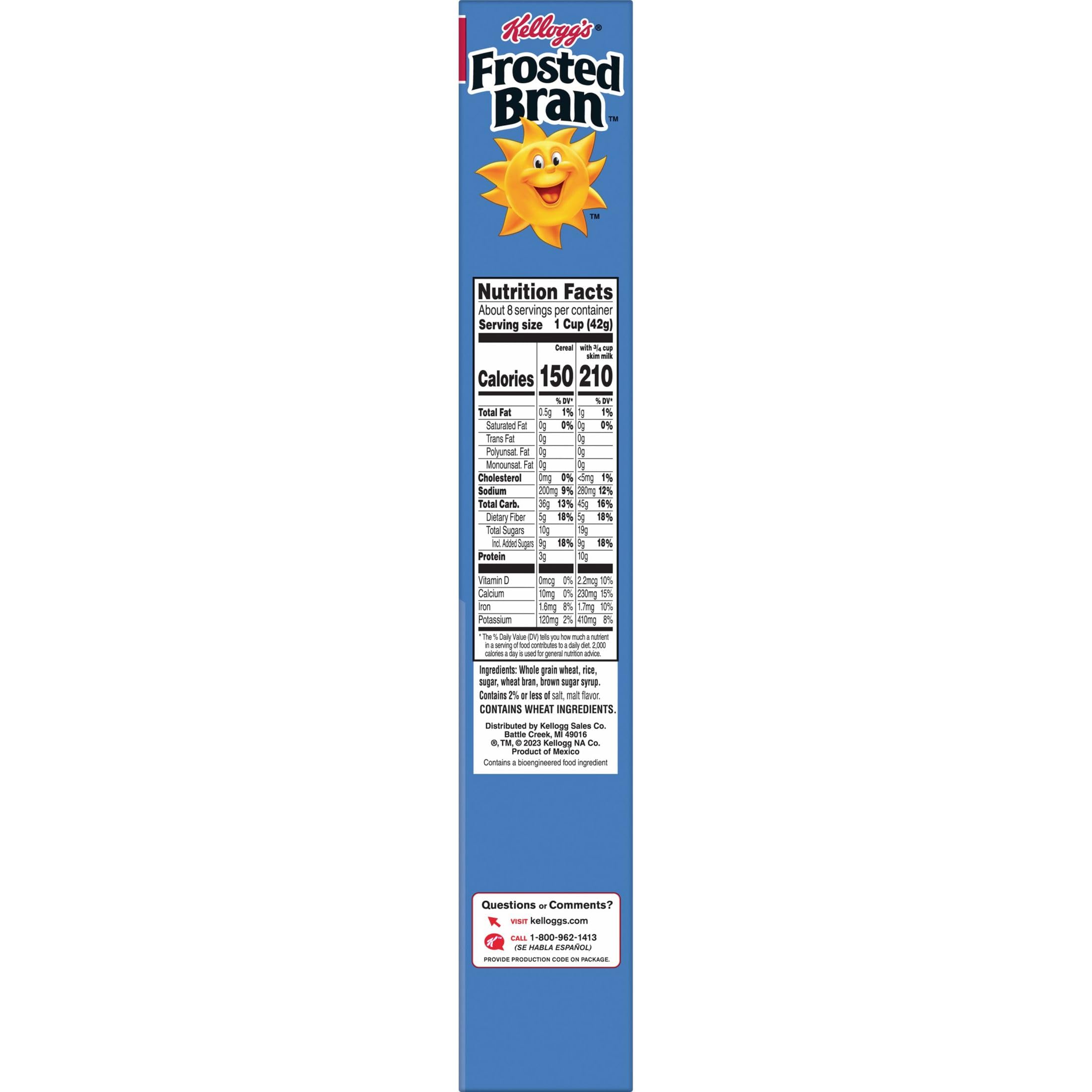 Kellogg's Frosted Bran snack out of box for quick bite.
