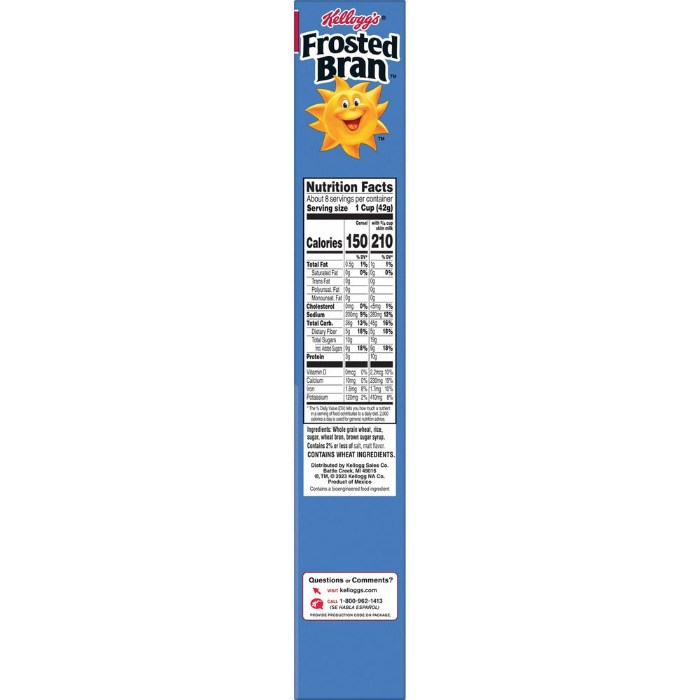Kellogg's Frosted Bran snack out of box for quick bite.
