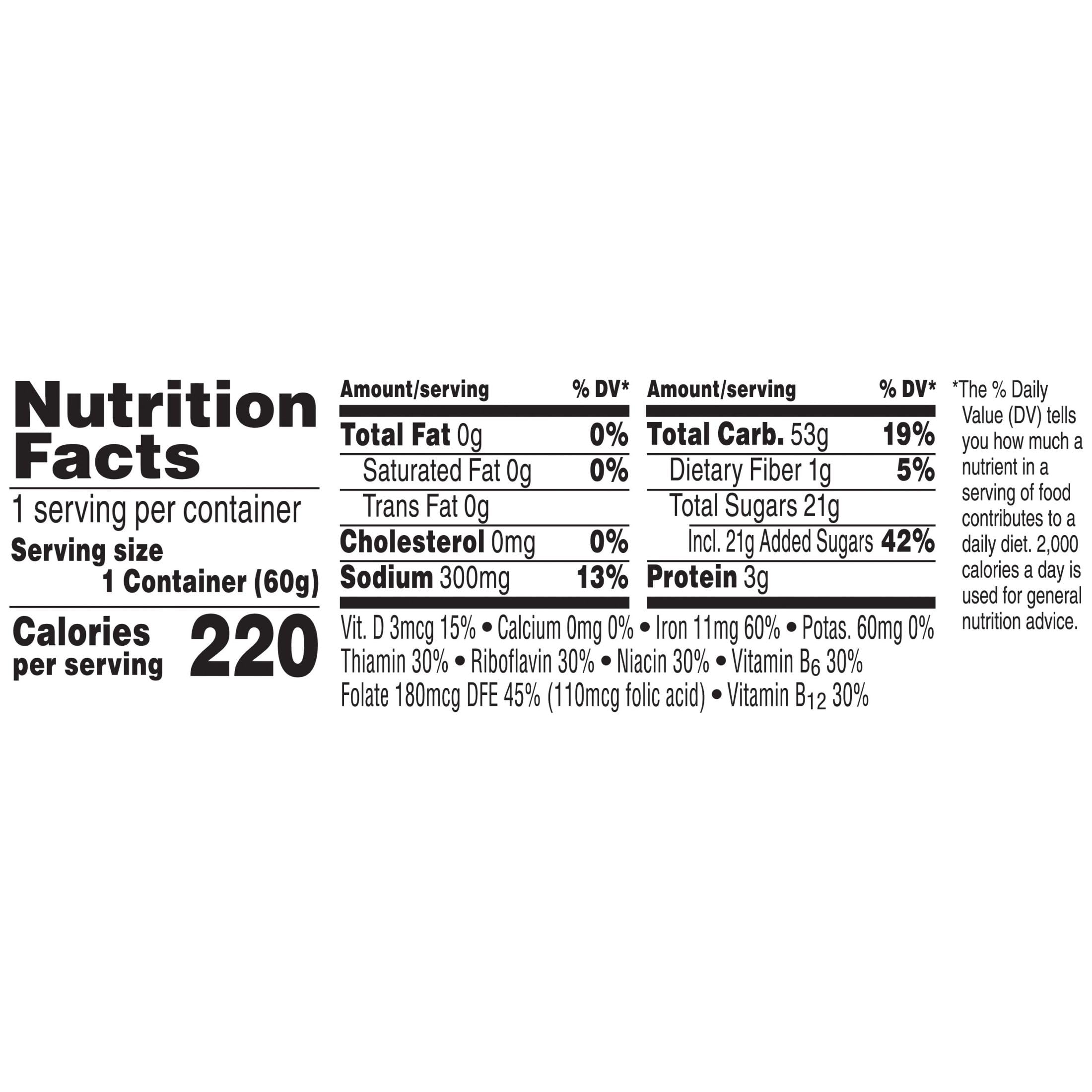 Kellogg's Frosted Flakes cup includes no artificial flavors or colors.