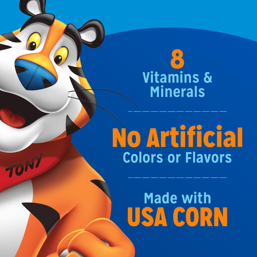 Kellogg's Frosted Flakes with dairy milk pairing for a creamy finish.