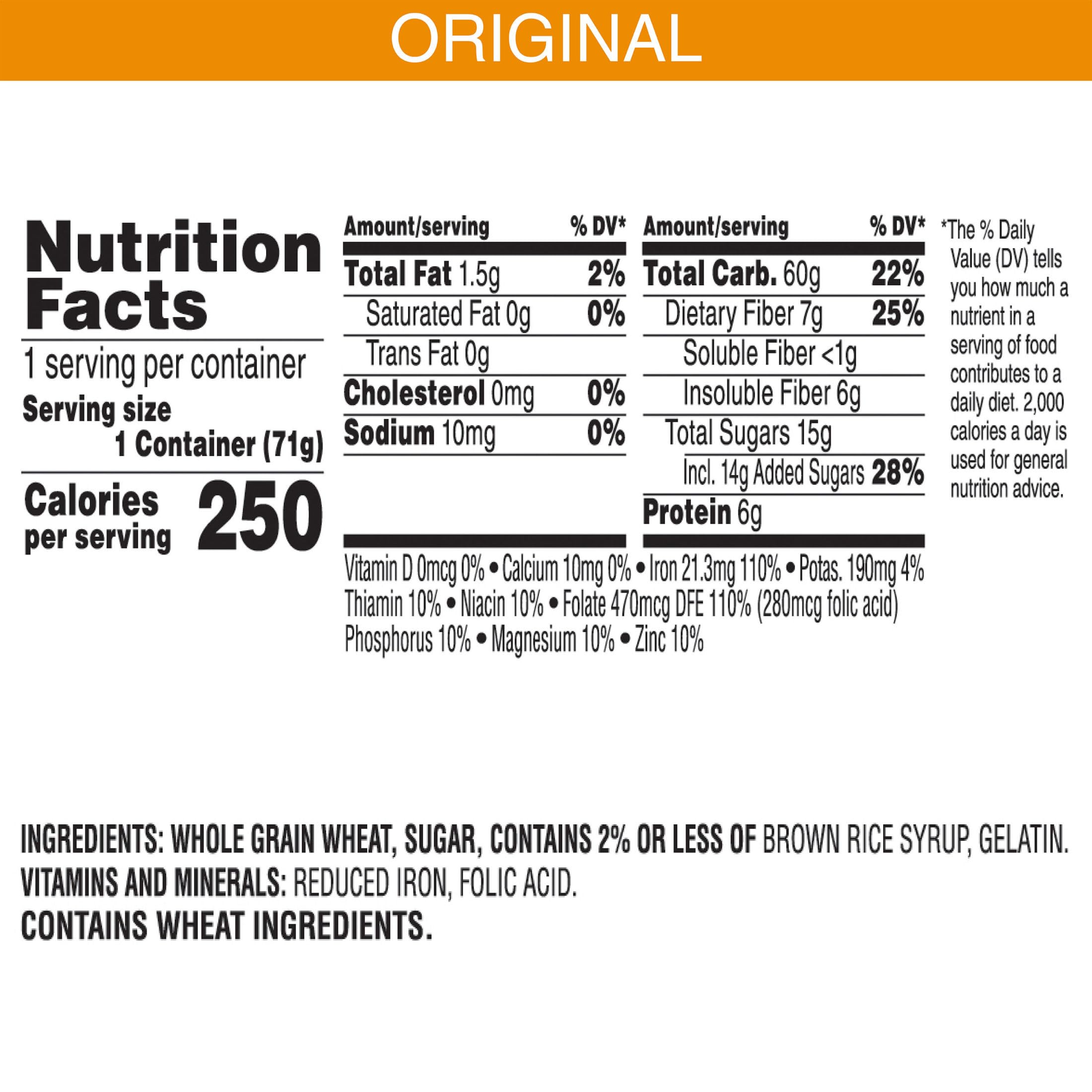 Kellogg's Frosted Mini-Wheats milk-ready cups for quick, fiber-rich mornings.
