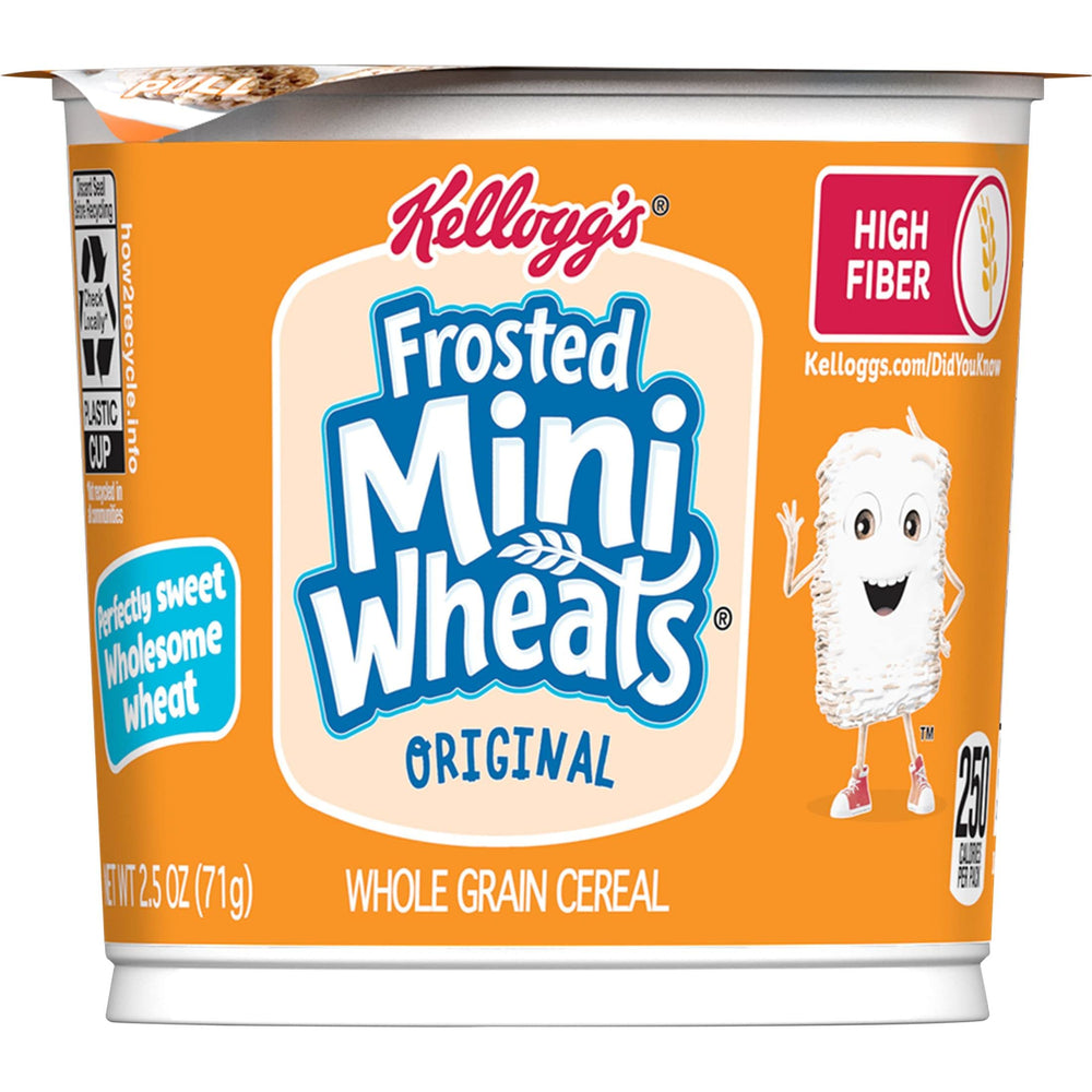 Kellogg's Frosted Mini-Wheats yogurt and fruit pairing suggestion.