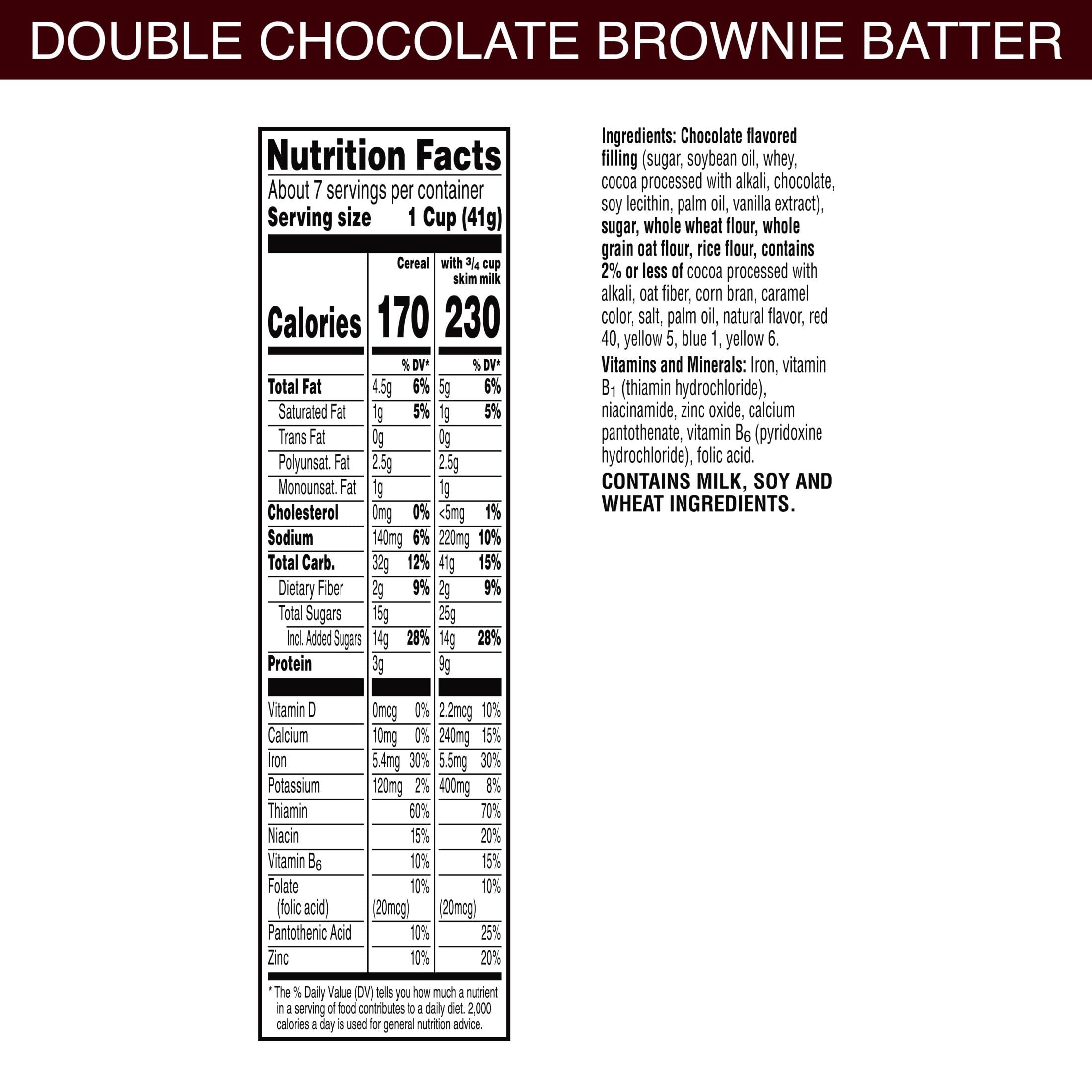 Kellogg's Krave Brownie Batter being poured, crispy shell with smooth center