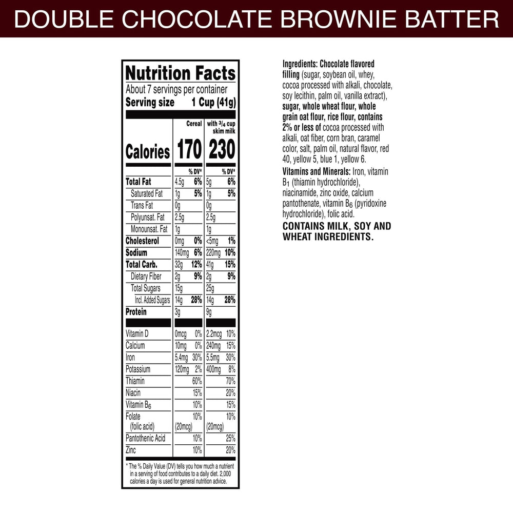 Kellogg's Krave Brownie Batter being poured, crispy shell with smooth center