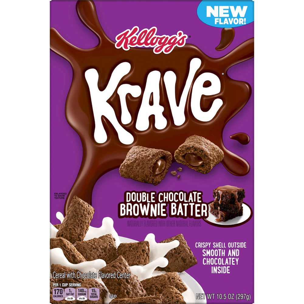 Kellogg's Krave Brownie Batter snack box for on-the-go