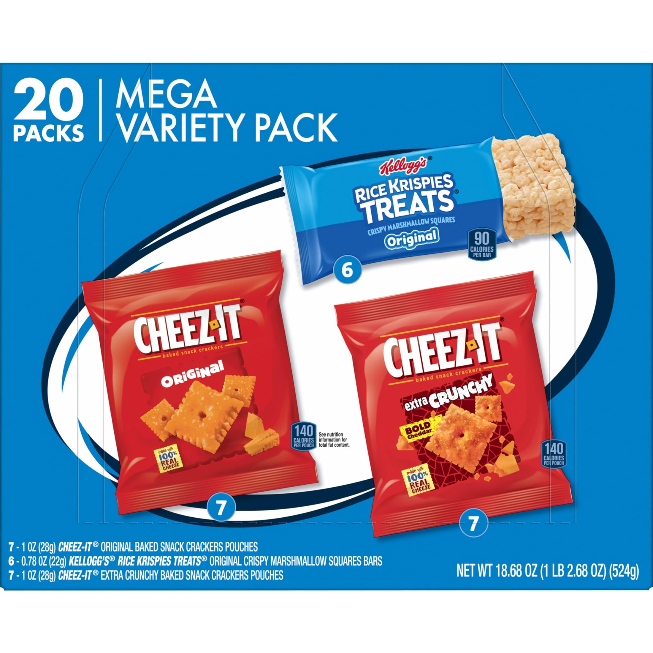 Kellogg's Lunchbox-friendly Cheez-Its pack fits neatly in a tote.