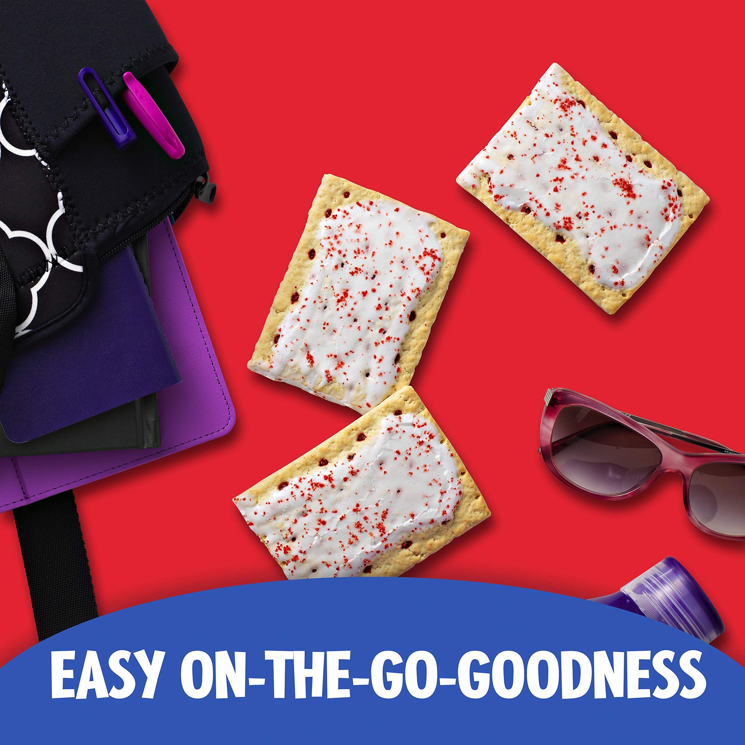 Pop-Tarts Frosted Raspberry back-of-pack highlights vitamins and minerals.