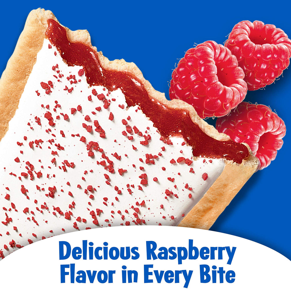 Pop-Tarts Frosted Raspberry toaster pastries warming to a golden crust.