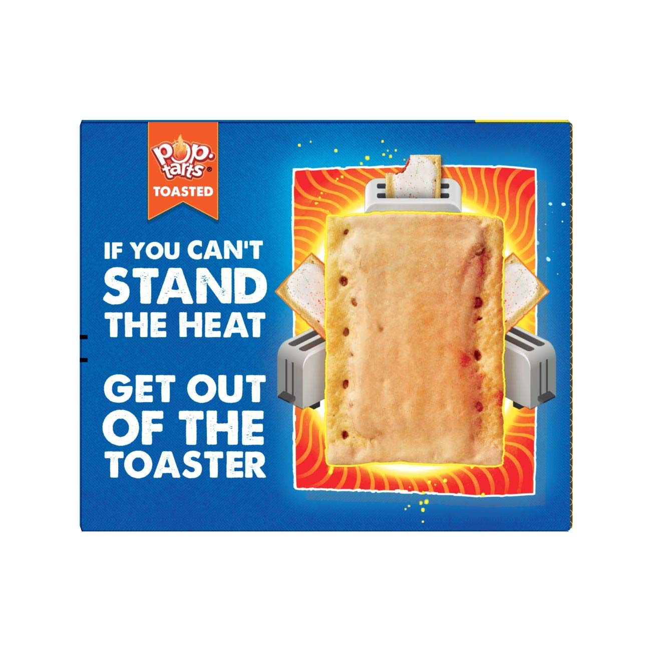 Kellogg's Pop-Tarts Unfrosted Brown Sugar Cinnamon kitchen scene ready for a simple breakfast.