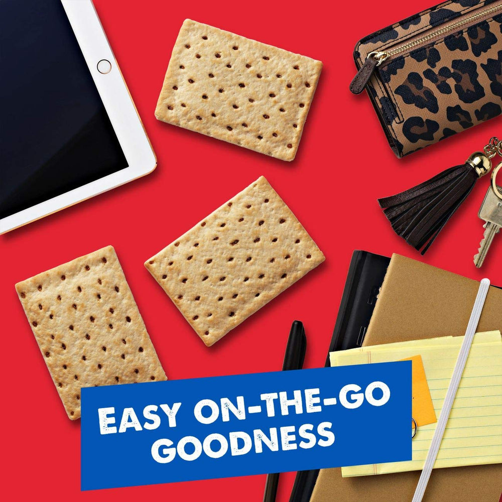 Kellogg's Pop-Tarts Unfrosted Brown Sugar Cinnamon quick on-the-go snack.
