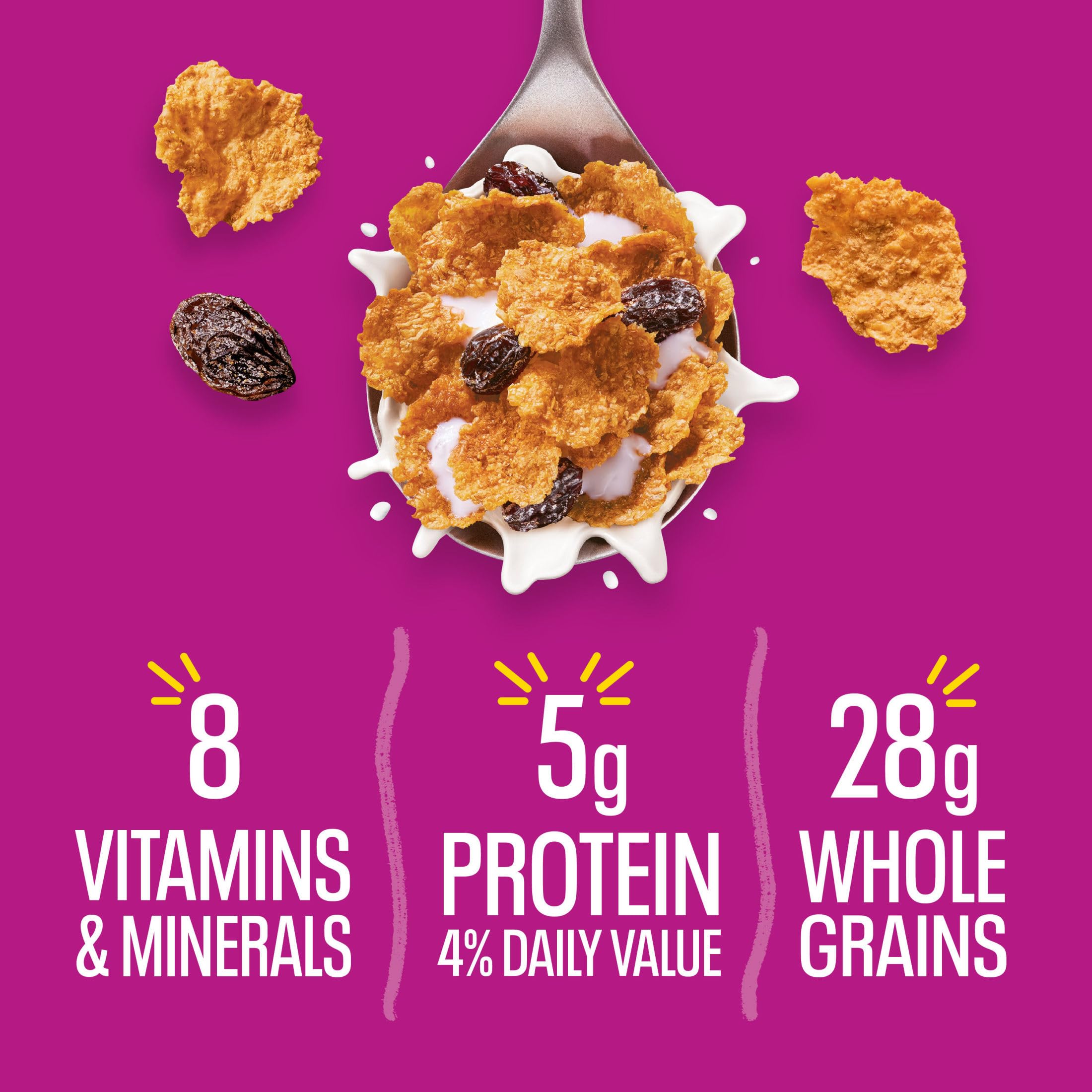 Kellogg's Raisin Bran morning routine with cereal bowl