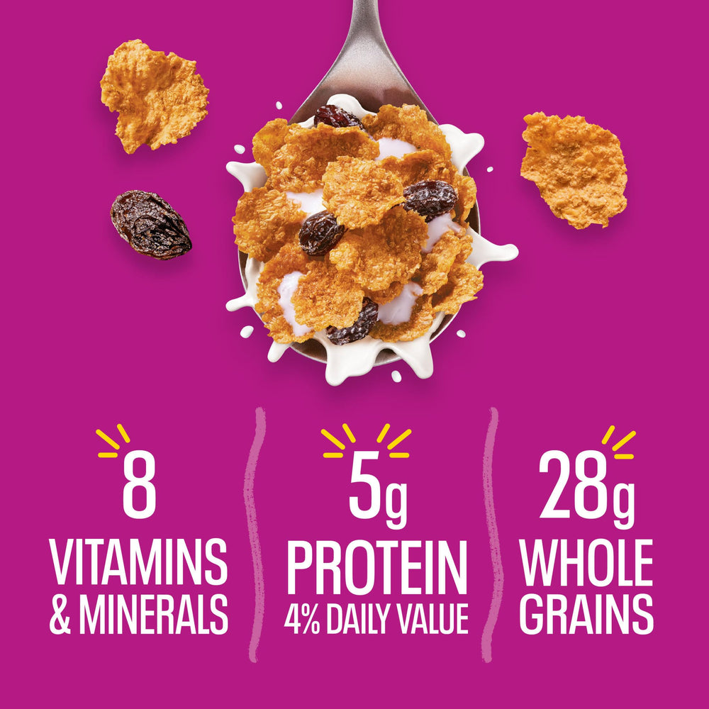 Kellogg's Raisin Bran morning routine with cereal bowl