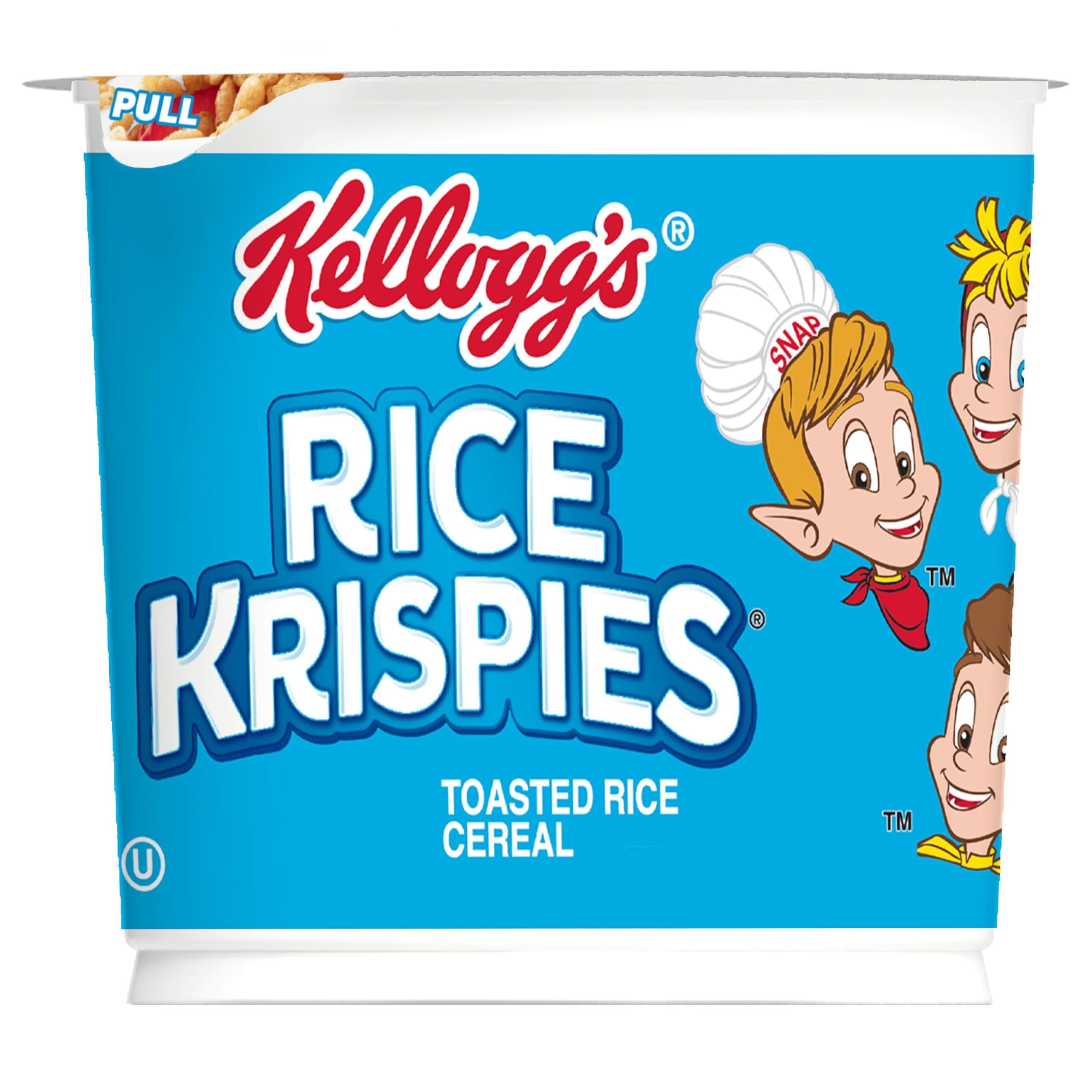 Kellogg's Rice Krispies Cups close-up, crisp texture and toasty aroma