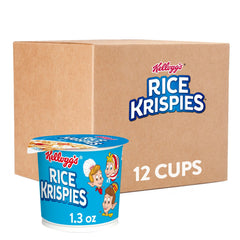 Kellogg's Rice Krispies Cups top view, portable breakfast for on-the-go mornings