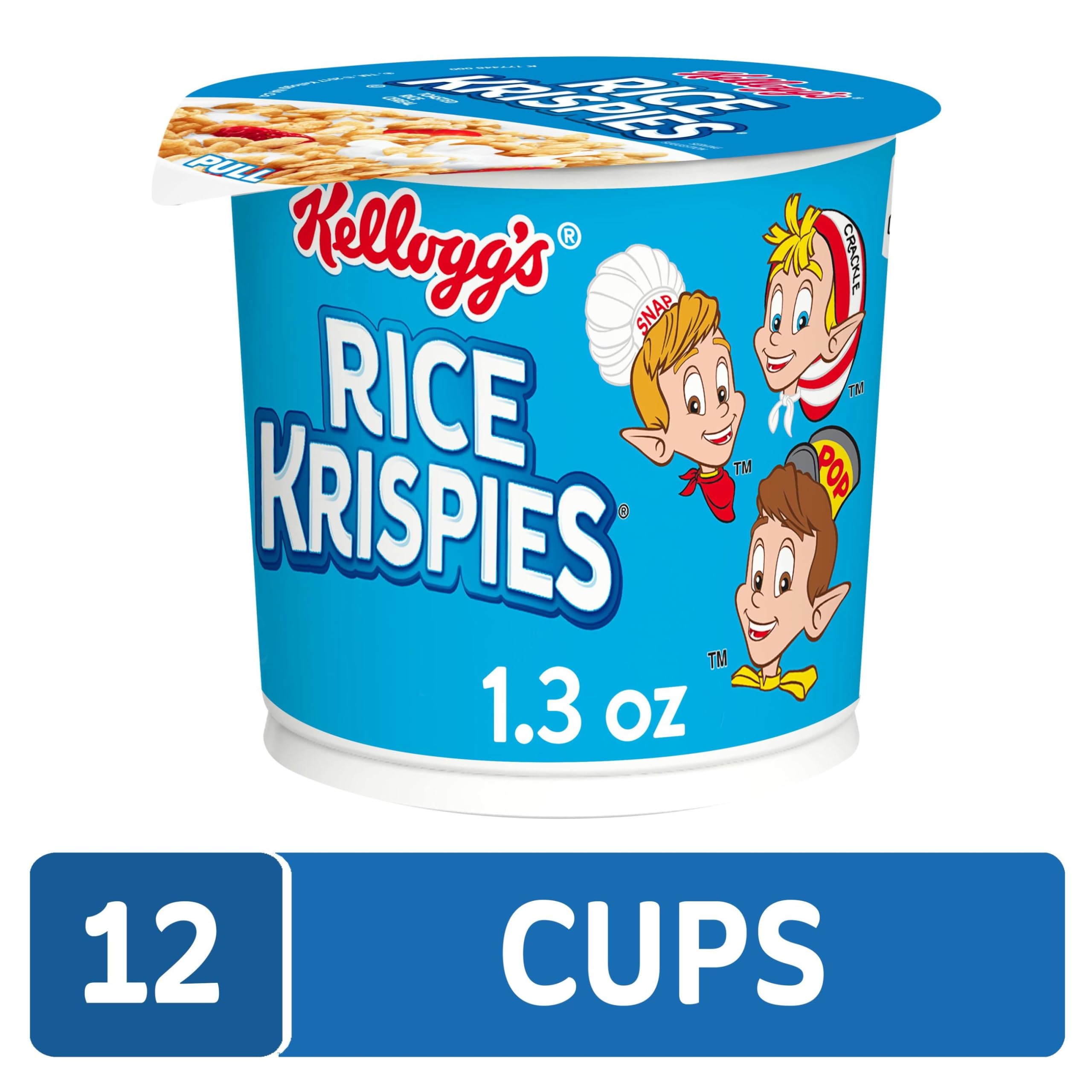 Kellogg's Rice Krispies Cups with fresh fruit topping, easy healthy snack