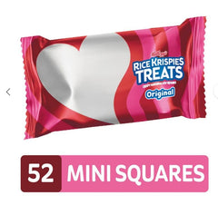 Kellogg's Rice Krispies Treats Cupid's Minis inner wrapper with playful I chews you, valentine message.