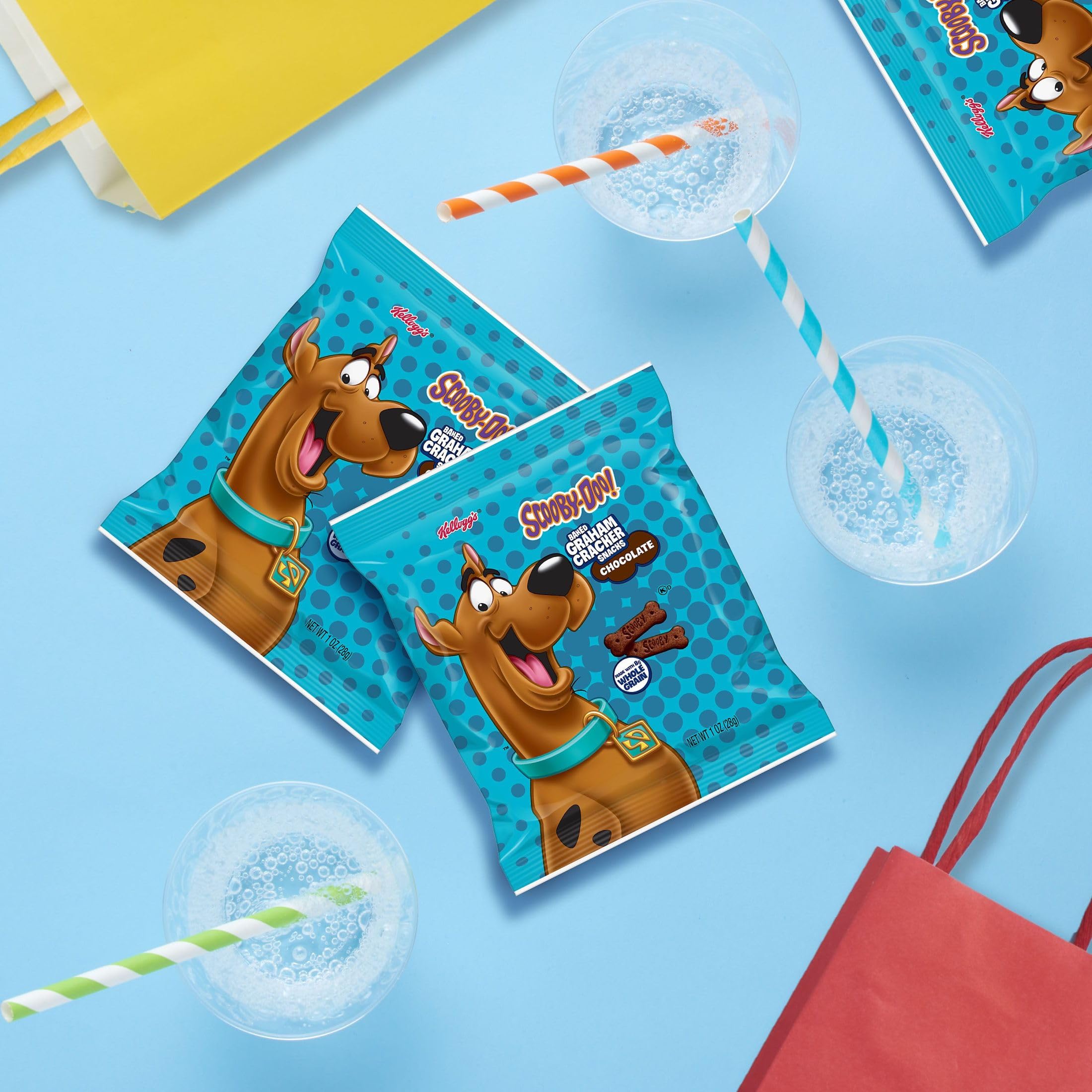 Kellogg's SCOOBY-DOO graham crackers show 8g whole grains claim