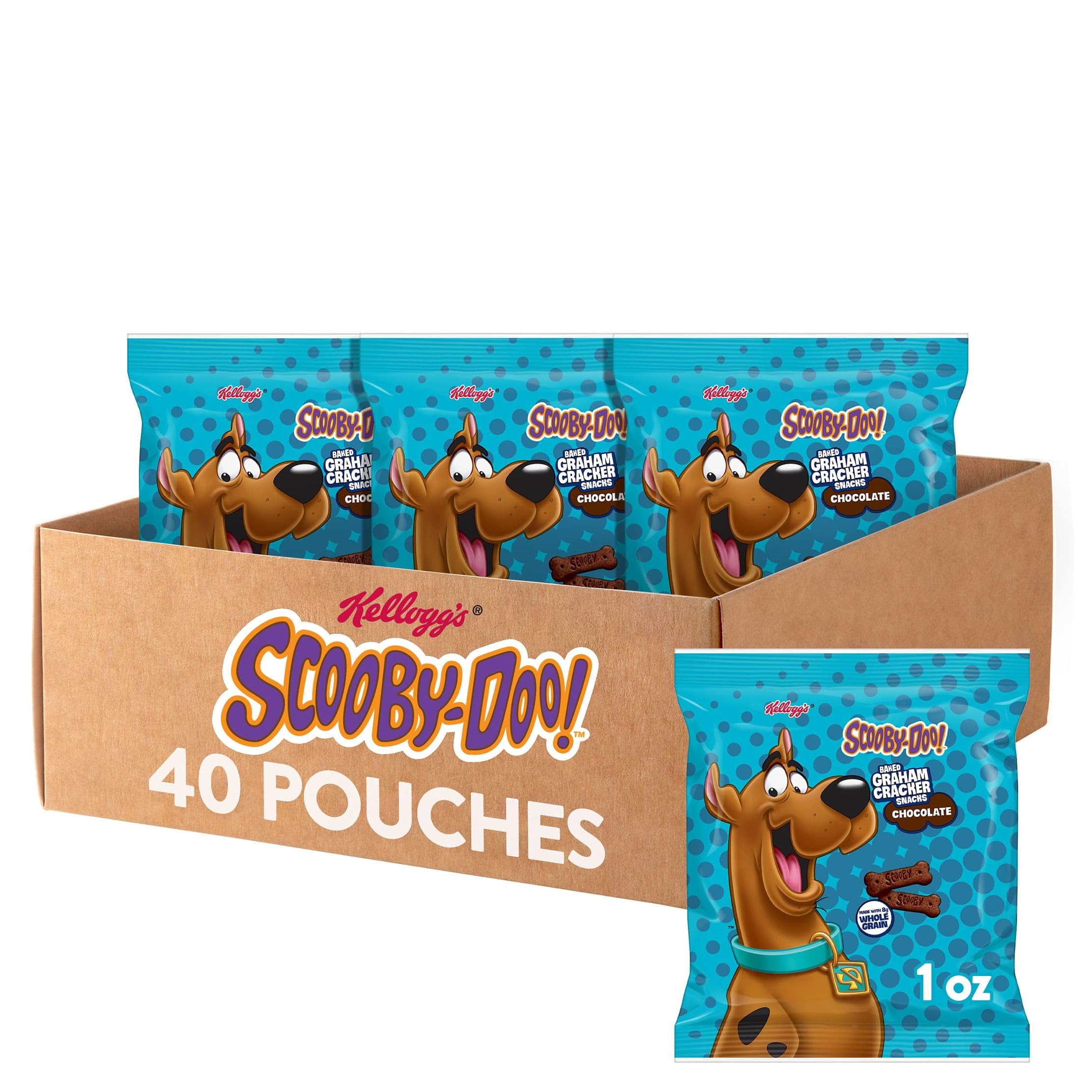 Kellogg's SCOOBY-DOO chocolate graham crackers pack shot for on-the-go snacking