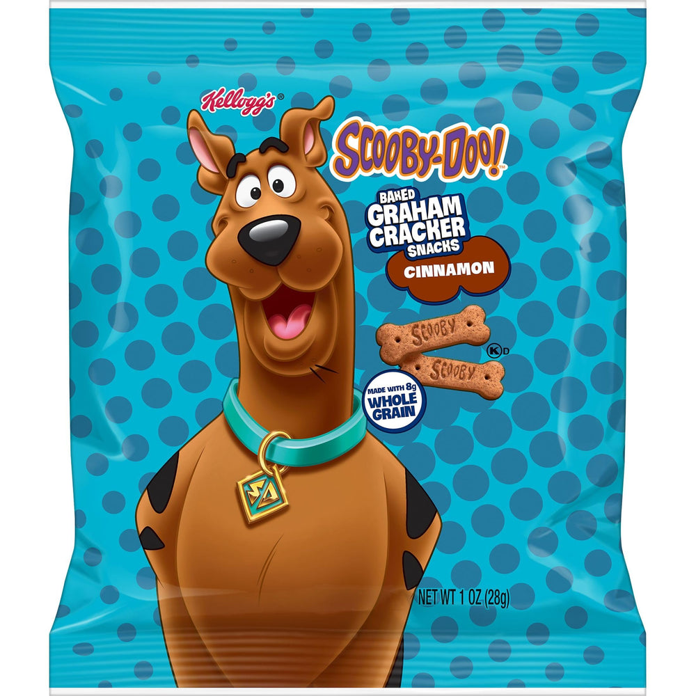 Kellogg's Scooby-Doo packaging emphasizes family-friendly, on-the-go snacking