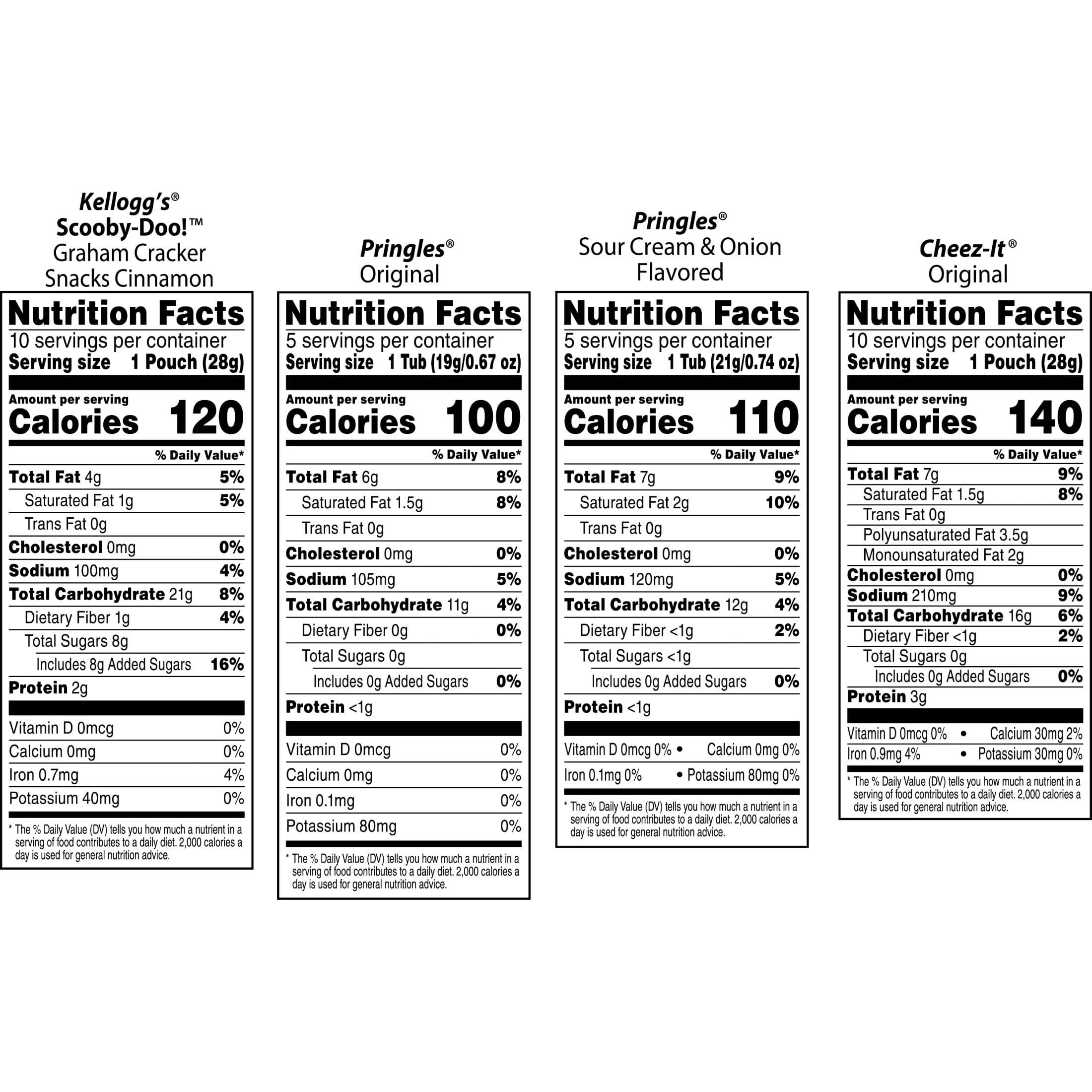 Kellogg's variety pack pantry-friendly display; easy grab-and-go snacks for busy families