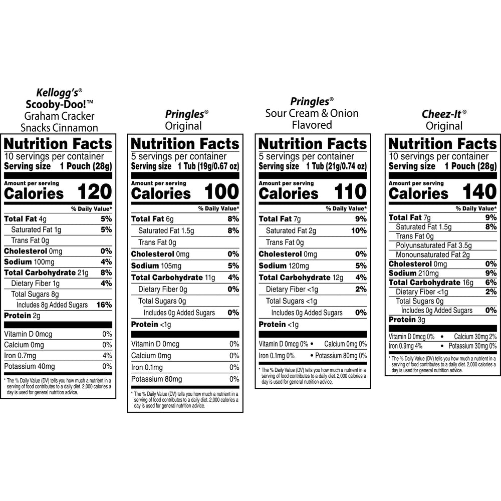 Kellogg's variety pack pantry-friendly display; easy grab-and-go snacks for busy families