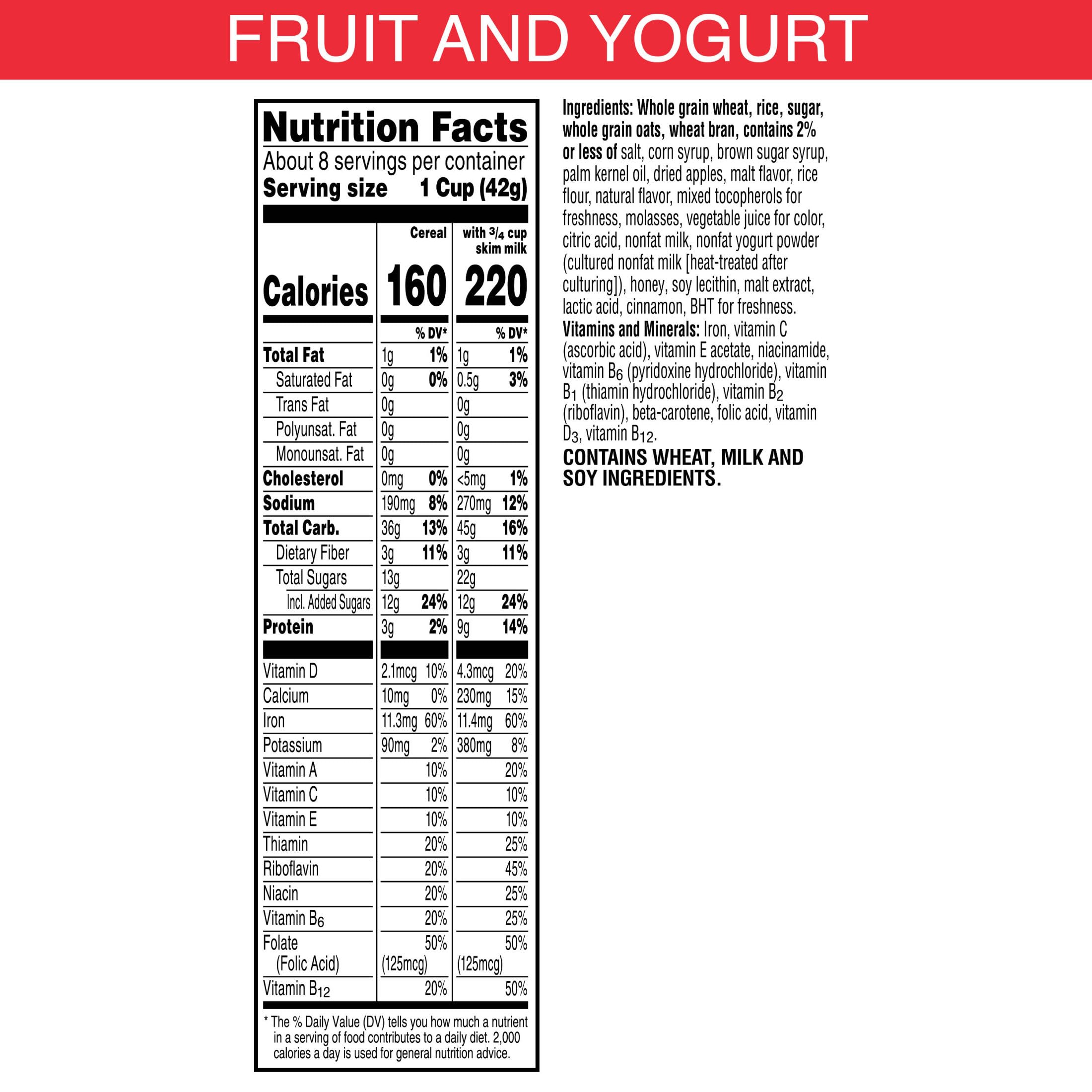 Kellogg's Special K Fruit and Yogurt cereal bowl with milk, ideal for a quick, satisfying start.