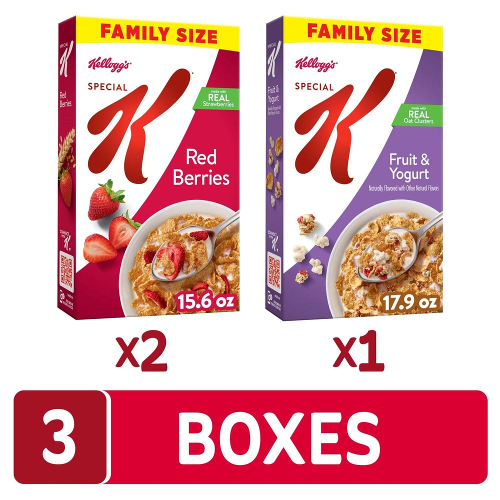 Kellogg's Special K Fruit and Yogurt cereal with clusters for flavor.