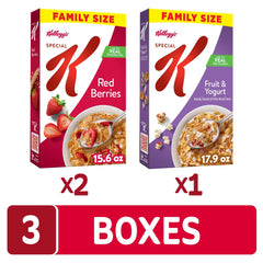 Kellogg's Special K Fruit and Yogurt cereal with clusters for flavor.