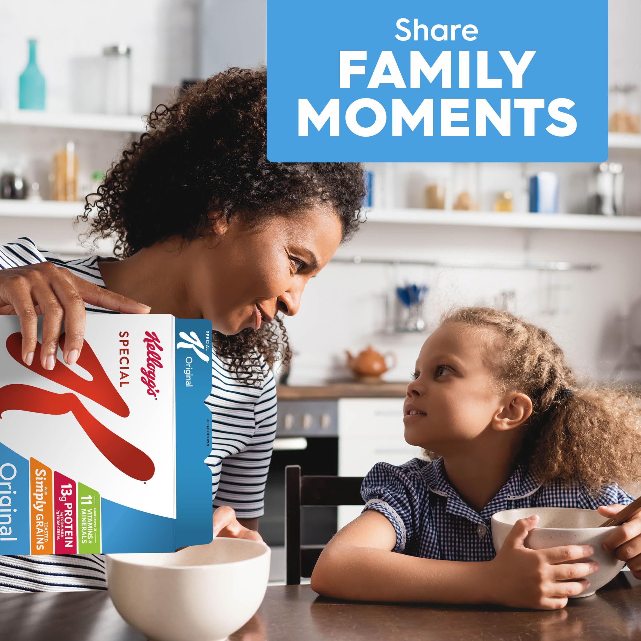 Kellogg's Special K Original cereal as a desk-friendly snack between meetings.