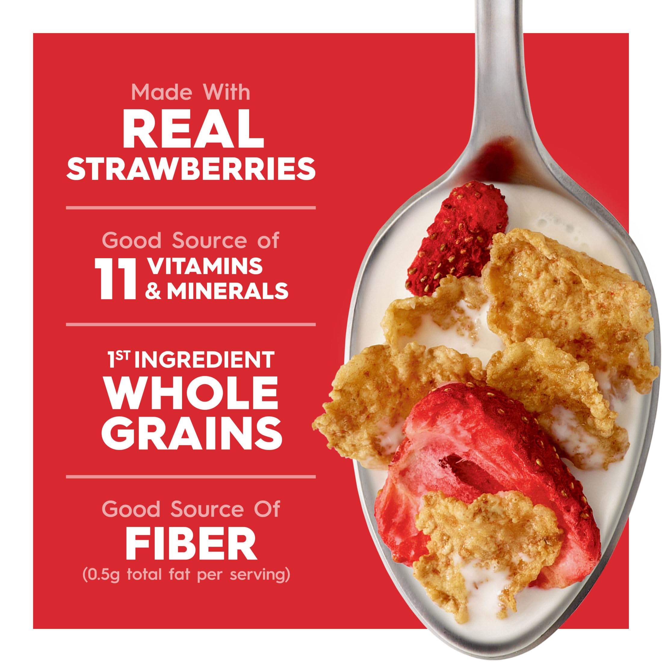 Kellogg's Special K Red Berries cereal with yogurt option.