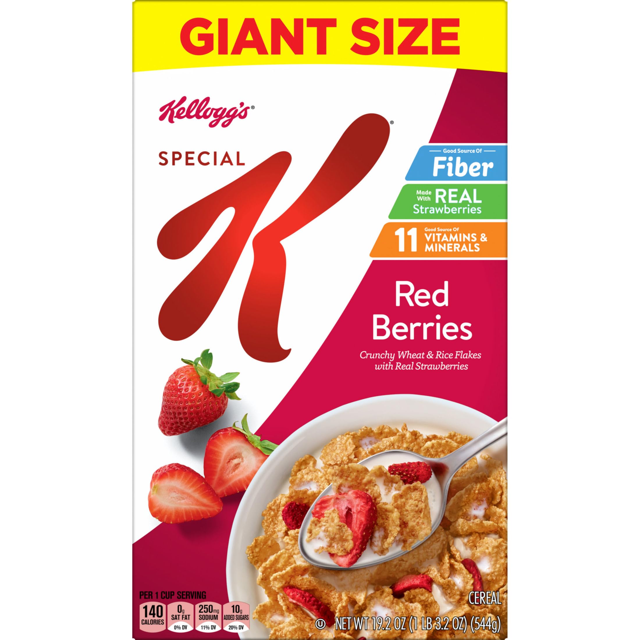 Kellogg's Special K Red Berries smoothie ingredient adds color and fiber.