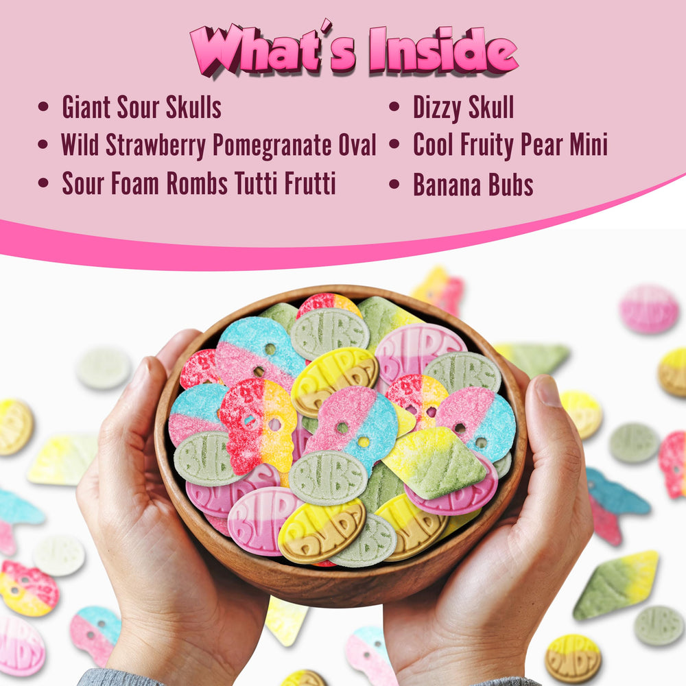 Kenai Kitchen BUBS Wild Strawberry Pomegranate gummies deliver fruity contrast.