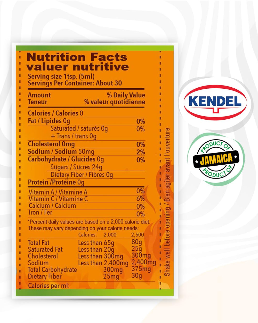 Pouring Kendel Scotch Bonnet sauce to elevate grilled dishes with heat