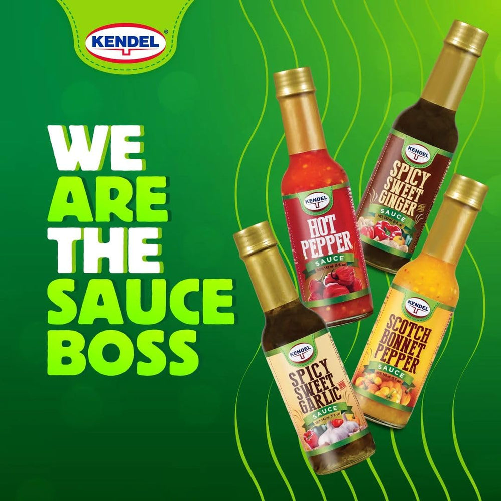 Kendel Scotch Bonnet sauce table condiment ready for dipping and spice