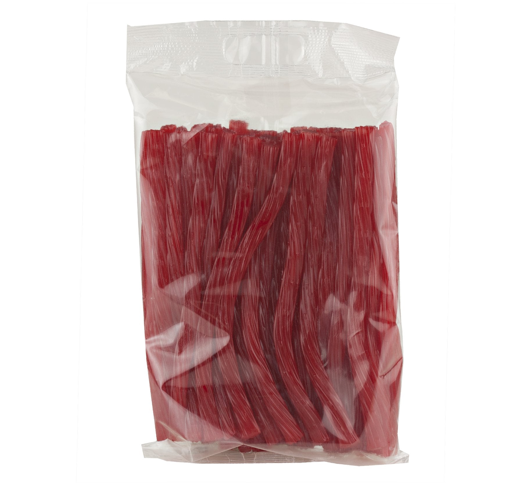 Kenny's Cinnamon Licorice Twists closeup shows chewy bite and rich aroma.