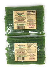 Kenny's Green Apple Licorice Twists pack front, two-pound bag, convenient for sharing