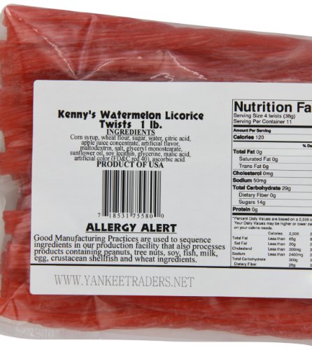 Kenny's Licorice pieces in convenient bag for quick snacks.