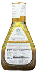 Pouring Ken's Steak House Simply Vinaigrette demonstrates easy dressing on meals