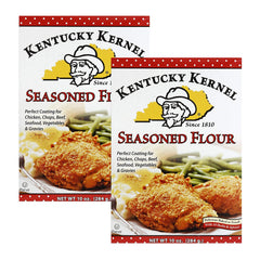 Kentucky Kernel seasoned flour bag for quick dredging and crispy coatings.