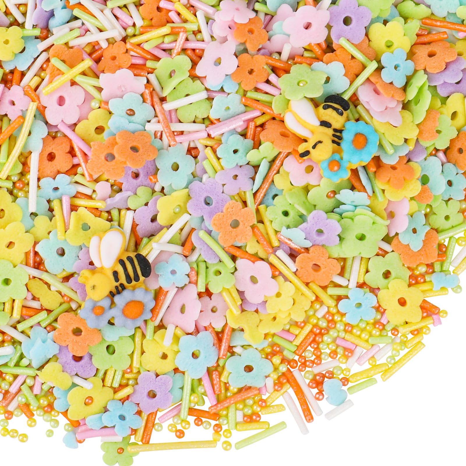 Kercky Easter Flower Sprinkles packaging keeps freshness and reduces mess.