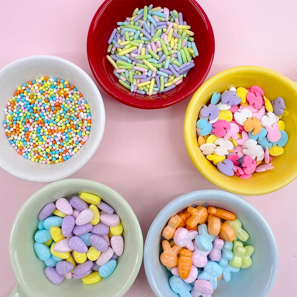 Kercky Easter sprinkles carrot shapes brighten cookies with playful spring vibes