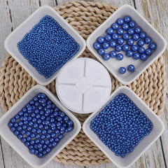 Kercky edible blue pearls bring elegant texture to cookies, cupcakes, and desserts.