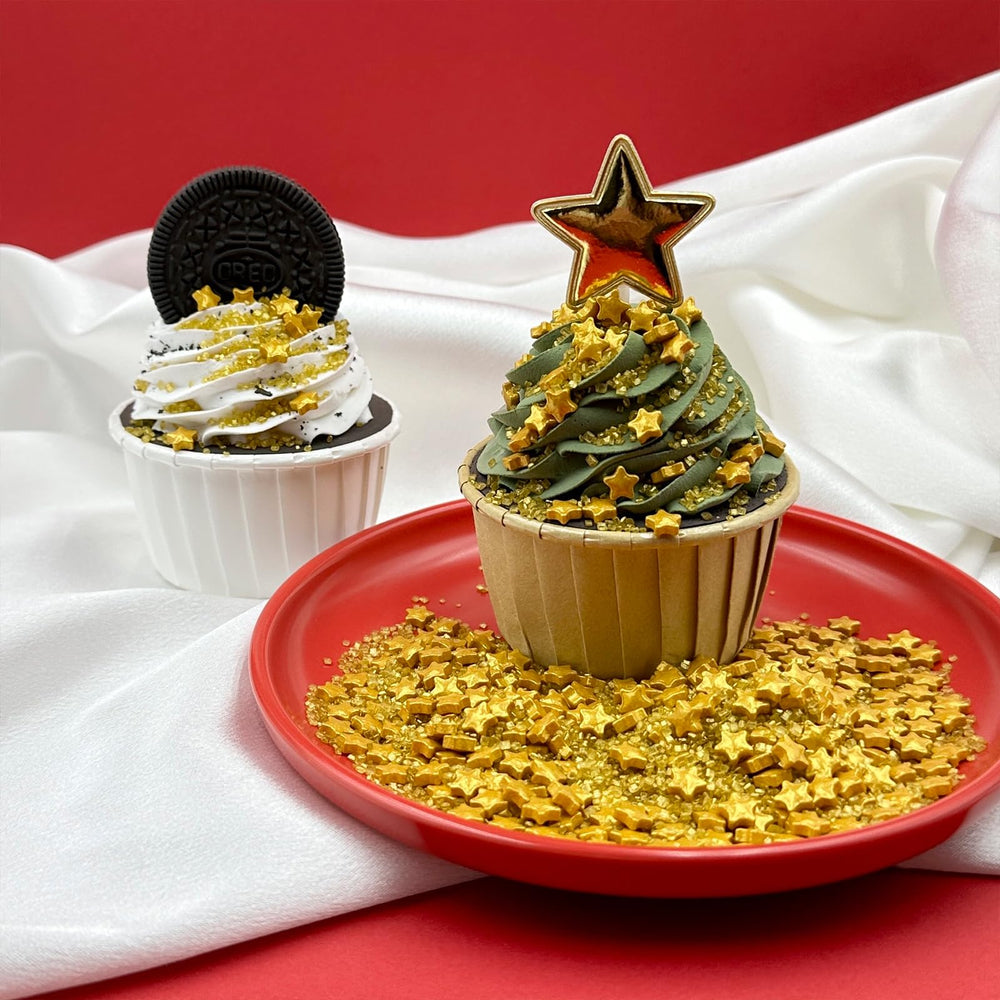 Kercky Gold Sprinkles enhance cookies with golden accents for visual appeal.