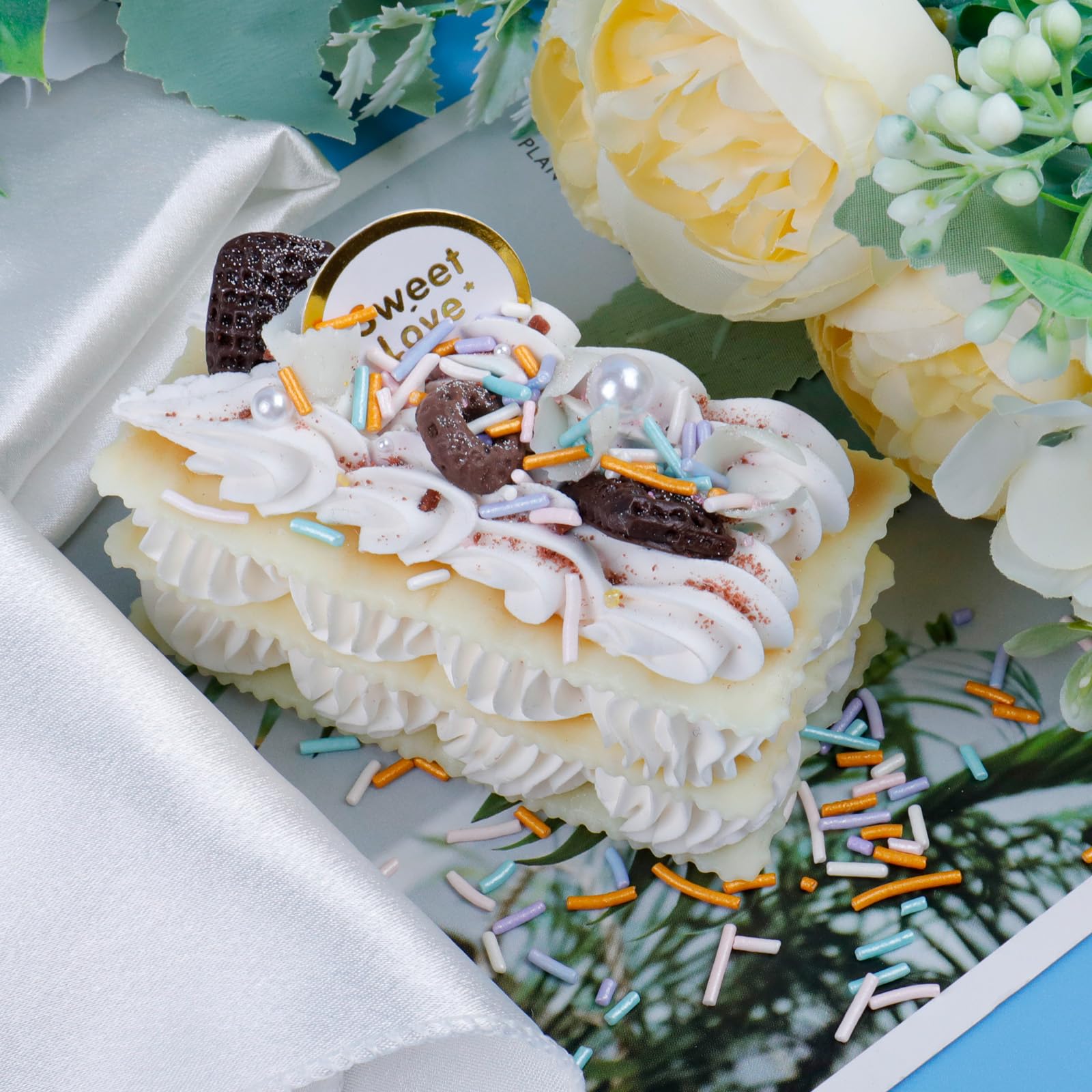 Kercky Pastel Jimmies provide delicate texture and pastel color on treats.