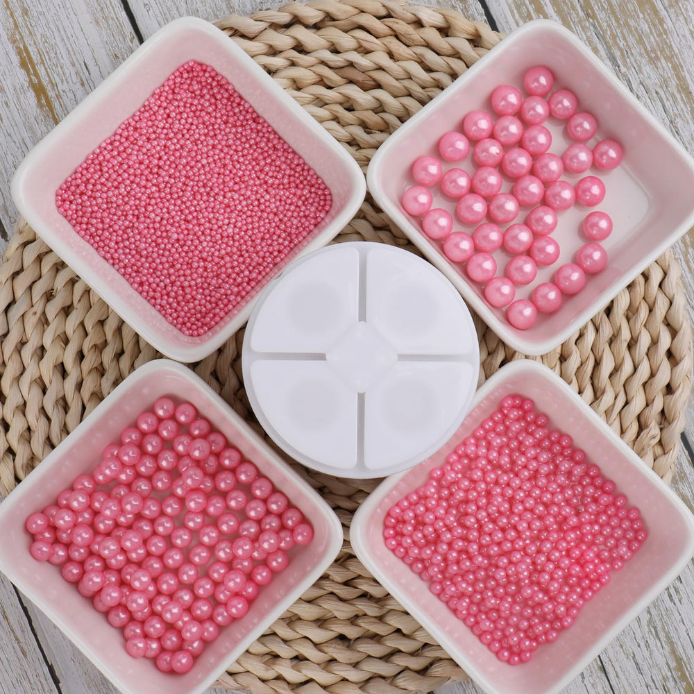 Kercky pink pearl sprinkles on cookies for charming finishing touch.