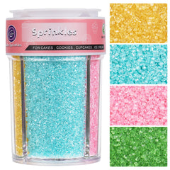 Kercky sanding sugar Easter set in four pastels for vibrant decorating