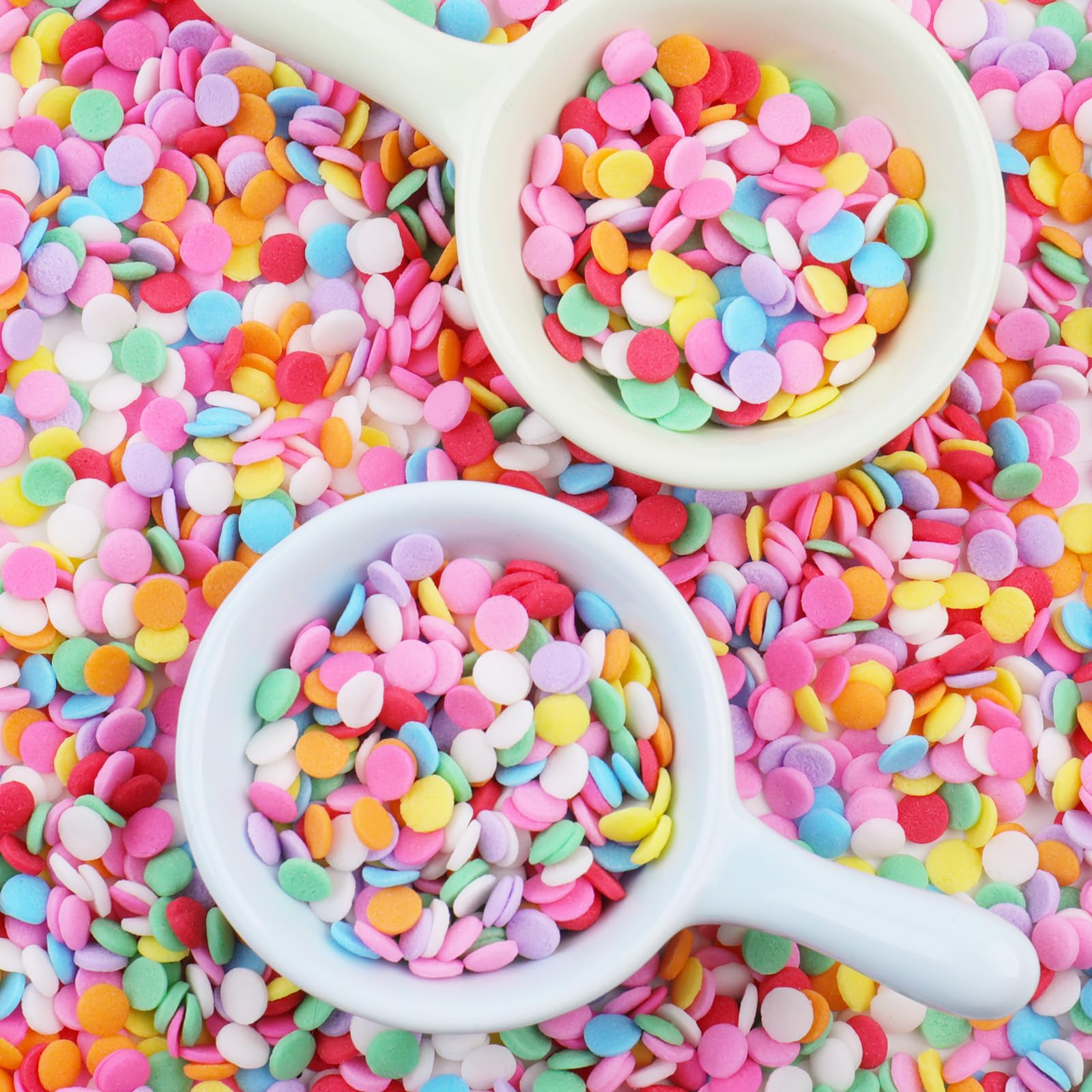 Kercky sprinkles packaging keeps sprinkles fresh for future baking.