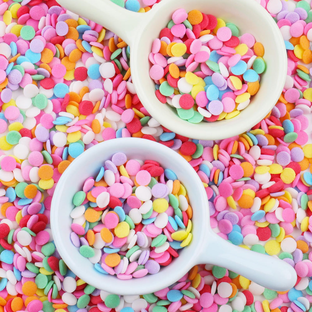 Kercky sprinkles packaging keeps sprinkles fresh for future baking.